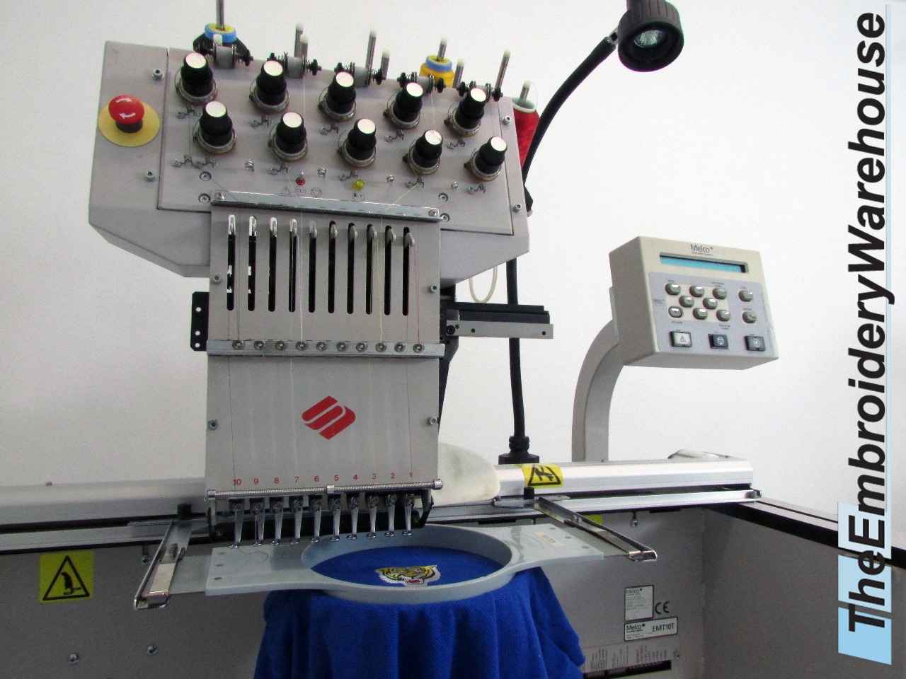 ID#1431 - Melco EMT 10T Commercial Embroidery Machine.  Year 1997 : 1 : 10 - www.TheEmbroideryWarehouse.com